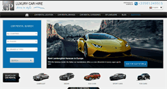 Desktop Screenshot of gpluxurycarhire.com